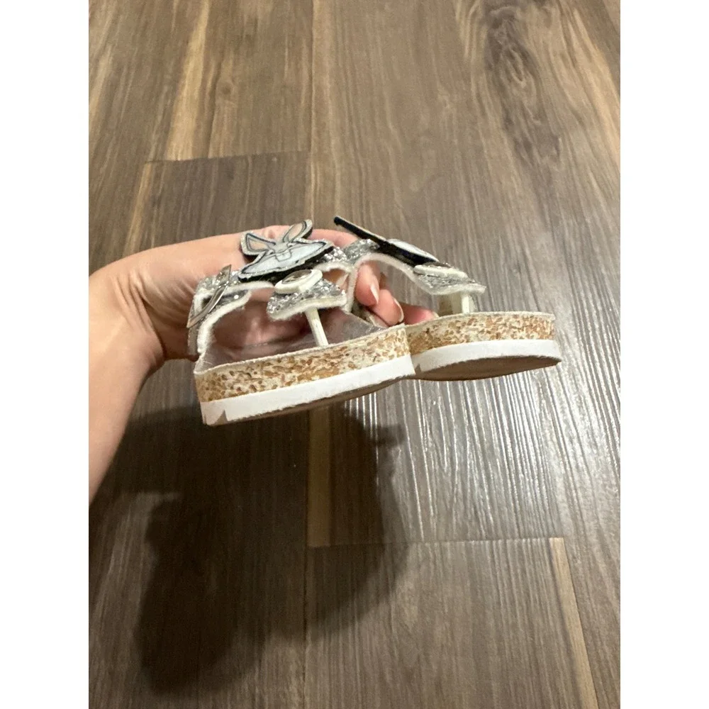 Master of Arts x Looney Tunes Sandals Kids 22/US 6 Silver Bugs Bunny Glitter